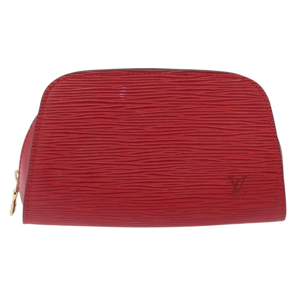 Louis Vuitton Epi Dauphine PM Pouch Castilian Red